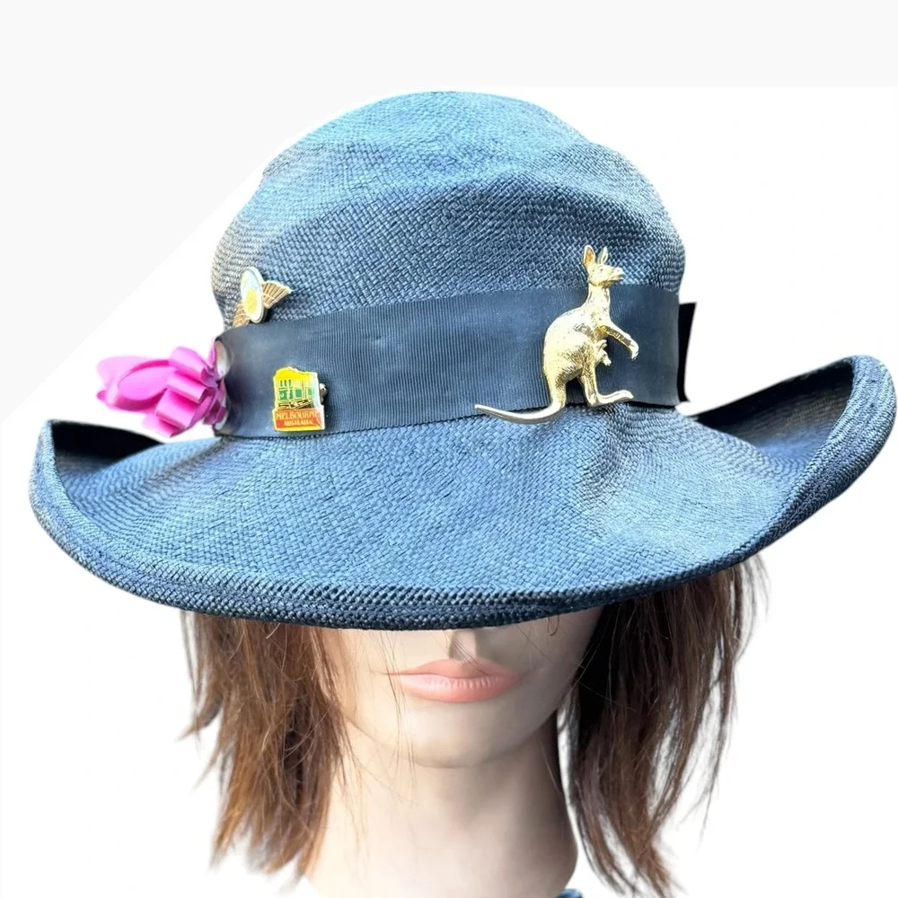 N/A blue woven